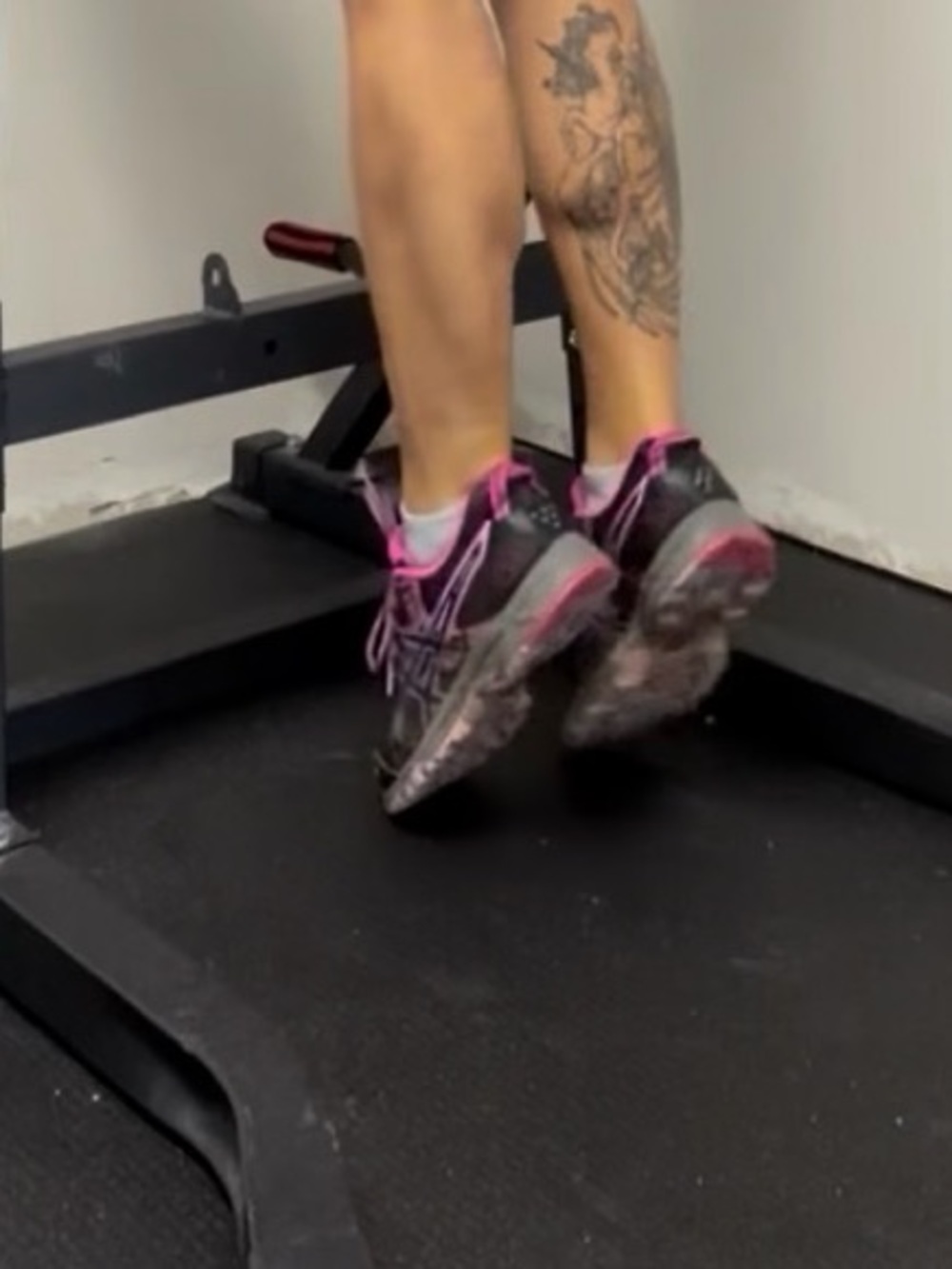 Very used ASICS running shoes